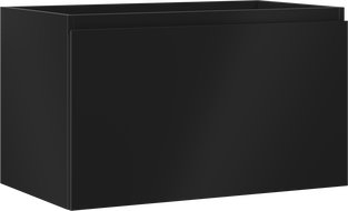 Mexen Orio meuble de salle de bain sous lavabo 80 cm, 1 tiroir, noir mat - 91A10-08047-1-BF71