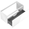 Mexen Orio meuble de salle de bains sous lavabo 100 cm, 1 tiroir, blanc brillant - 91A10-10047-1-BF00