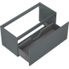 Mexen Orio meuble sous-lavabo 100 cm, 1 tiroir, graphite mat - 91A10-10047-1-BF66