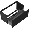 Mexen Orio meuble de salle de bain sous-vasque 100 cm, 1 tiroir, noir mat - 91A10-10047-1-BF71