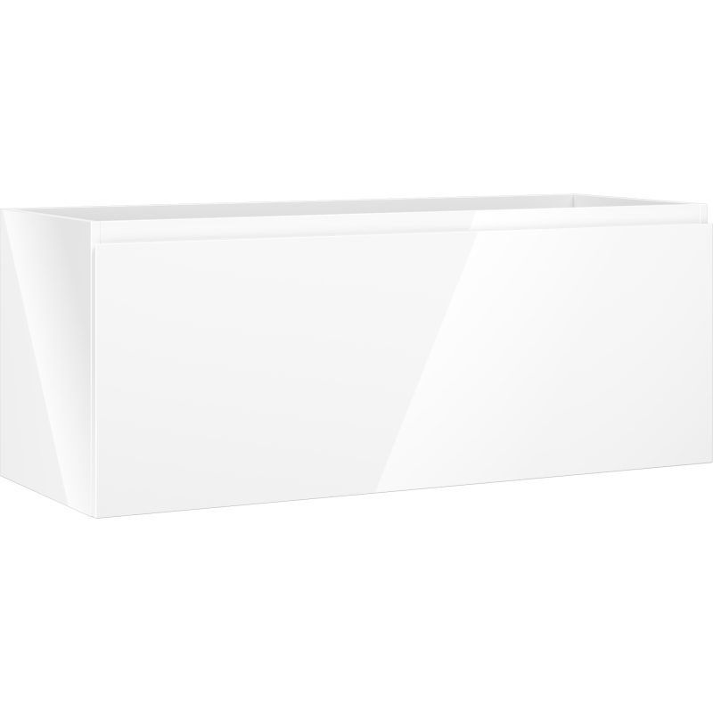 Mexen Orio meuble de salle de bains sous lavabo 120 cm, 1 tiroir, blanc brillant - 91A10-12047-1-BF00