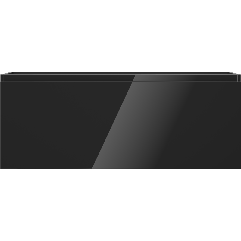 Mexen Orio armoire de salle de bain sous lavabo 120 cm, 1 tiroir, noir brillant - 91A10-12047-1-BF70