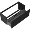 Mexen Orio meuble de salle de bain sous-vasque 120 cm, 1 tiroir, noir mat - 91A10-12047-1-BF71