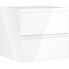 Mexen Orio armoire de salle de bains sous lavabo 50 cm, 2 tiroirs, blanc brillant - 91A10-05047-2-BFF00