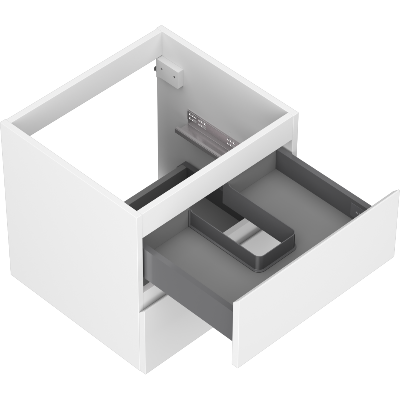 Mexen Orio meuble de salle de bains sous-lavabo 50 cm, 2 tiroirs, blanc mat - 91A10-05047-2-BFF01