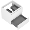 Mexen Orio meuble de salle de bain sous lavabo 50 cm, 2 tiroirs, blanc mat - 91A10-05047-2-BFF01