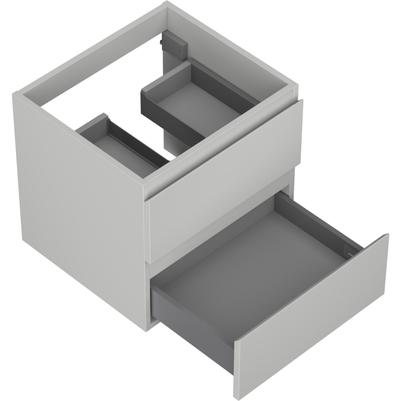 Mexen Orio meuble de salle de bain sous lavabo 50 cm, 2 tiroirs, gris mat - 91A10-05047-2-BFF62