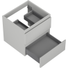 Mexen Orio meuble de salle de bain sous-lavabo 50 cm, 2 tiroirs, gris mat - 91A10-05047-2-BFF62