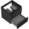 Mexen Orio meuble de salle de bain sous lavabo 50 cm, 2 tiroirs, noir mat - 91A10-05047-2-BFF71