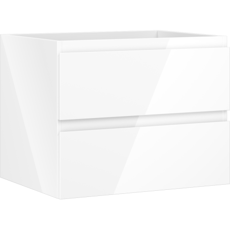 Mexen Orio meuble-lavabo salle de bain 60 cm, 2 tiroirs, blanc brillant - 91A10-06047-2-BFF00