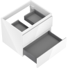 Mexen Orio meuble-lavabo salle de bain 60 cm, 2 tiroirs, blanc brillant - 91A10-06047-2-BFF00