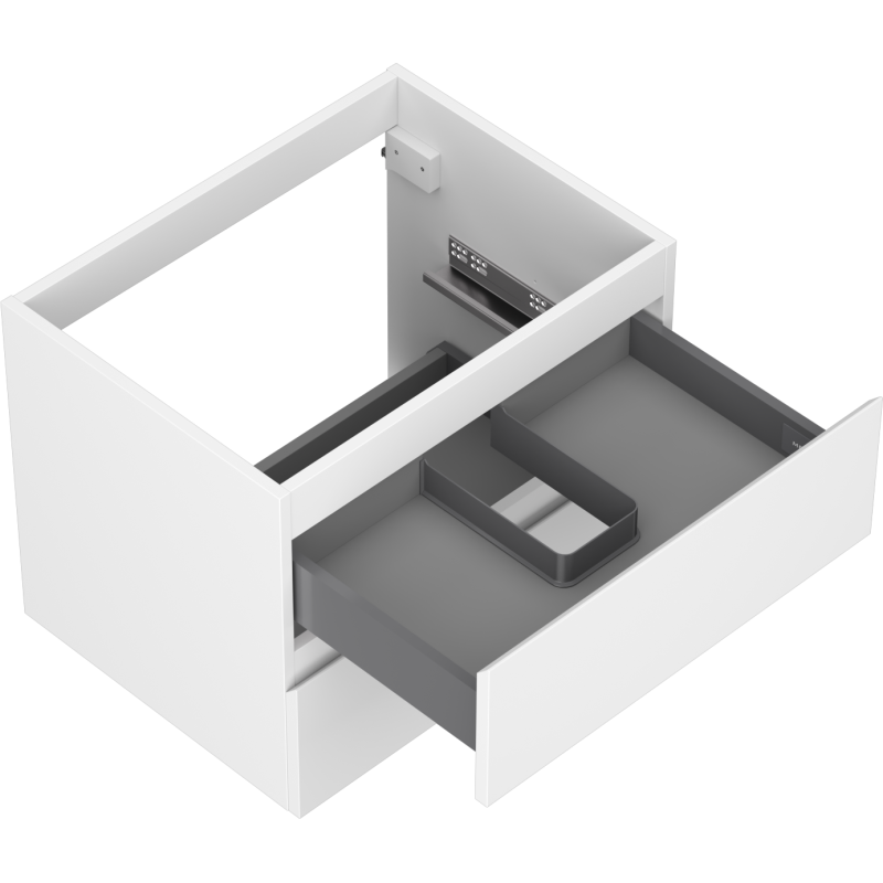 Mexen Orio meuble de salle de bains sous lavabo 60 cm, 2 tiroirs, blanc mat - 91A10-06047-2-BFF01