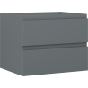 Mexen Orio meuble de salle de bains sous lavabo 60 cm, 2 tiroirs, graphite mat - 91A10-06047-2-BFF66