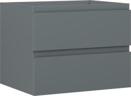 Mexen Orio meuble de salle de bain sous-lavabo 60 cm, 2 tiroirs, graphite mat - 91A10-06047-2-BFF66
