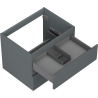 Mexen Orio meuble de salle de bains sous lavabo 60 cm, 2 tiroirs, graphite mat - 91A10-06047-2-BFF66