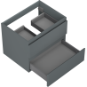 Mexen Orio meuble de salle de bains sous lavabo 60 cm, 2 tiroirs, graphite mat - 91A10-06047-2-BFF66