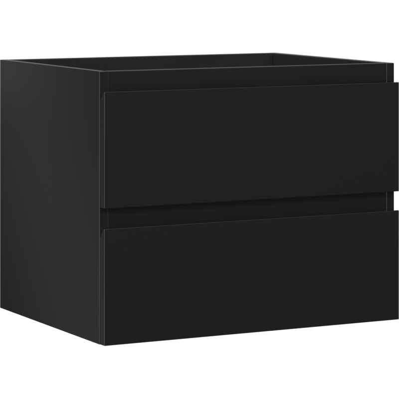 Mexen Orio meuble de salle de bain sous-vasque 60 cm, 2 tiroirs, noir mat - 91A10-06047-2-BFF71