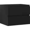 Mexen Orio armoire de salle de bain sous-lavabo 60 cm, 2 tiroirs, noir mat - 91A10-06047-2-BFF71