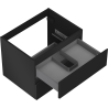 Mexen Orio meuble de salle de bain sous-vasque 60 cm, 2 tiroirs, noir mat - 91A10-06047-2-BFF71