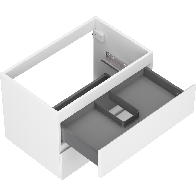 Mexen Orio meuble de salle de bain sous-vasque 70 cm, 2 tiroirs, blanc mat - 91A10-07047-2-BFF01