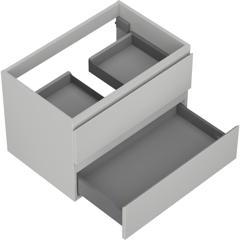Mexen Orio armoire de salle de bain sous-lavabo 70 cm, 2 tiroirs, gris mat - 91A10-07047-2-BFF62