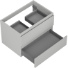 Mexen Orio meuble de salle de bains sous-lavabo 70 cm, 2 tiroirs, gris mat - 91A10-07047-2-BFF62