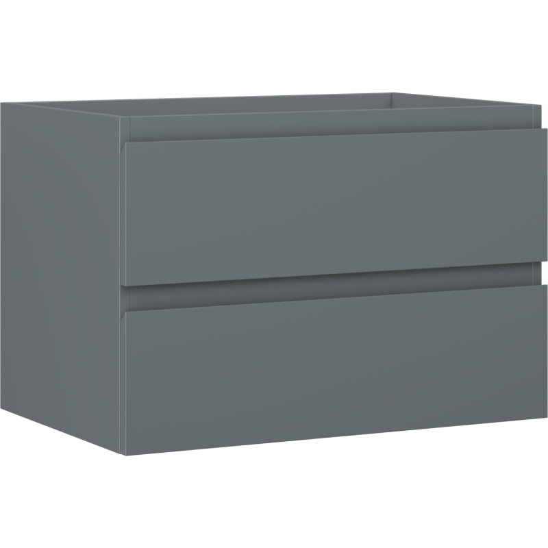 Mexen Orio meuble de salle de bains sous lavabo 70 cm, 2 tiroirs, graphite mat - 91A10-07047-2-BFF66