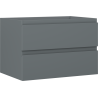 Mexen Orio meuble de salle de bains sous lavabo 70 cm, 2 tiroirs, graphite mat - 91A10-07047-2-BFF66