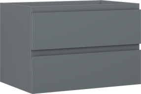 Mexen Orio armoire de salle de bain sous-lavabo 70 cm, 2 tiroirs, graphite mat - 91A10-07047-2-BFF66