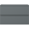 Mexen Orio meuble de salle de bains sous lavabo 70 cm, 2 tiroirs, graphite mat - 91A10-07047-2-BFF66