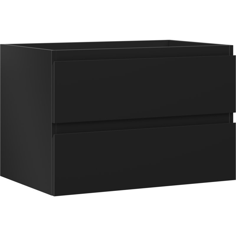 Mexen Orio meuble de salle de bain sous lavabo 70 cm, 2 tiroirs, noir mat - 91A10-07047-2-BFF71