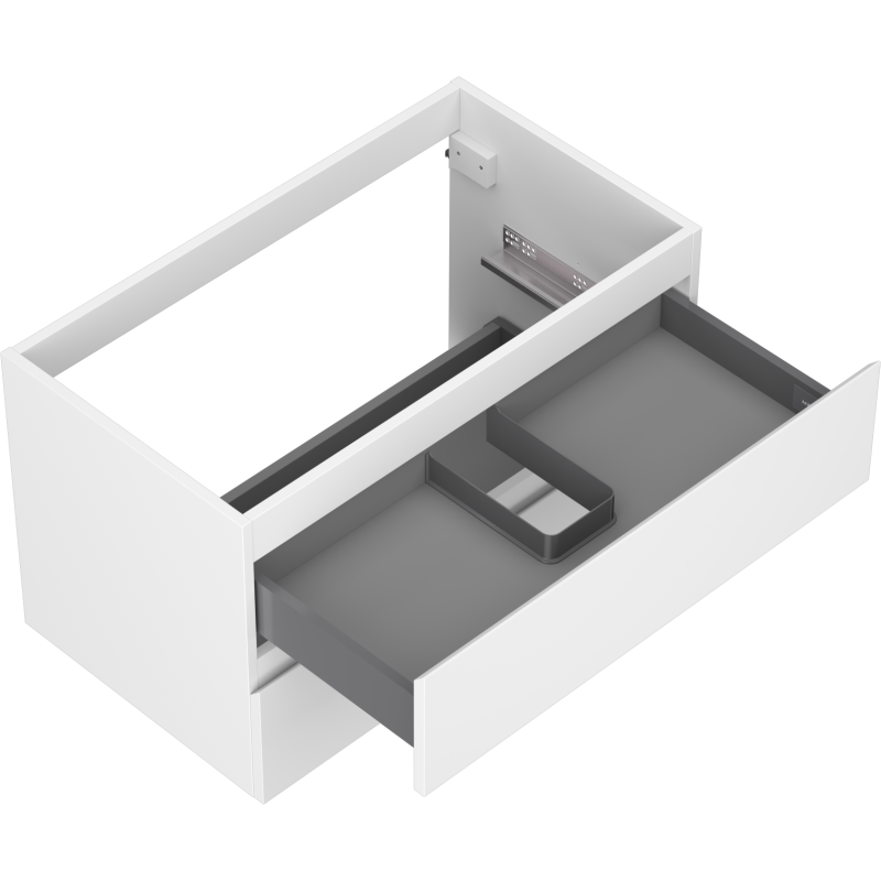 Mexen Orio meuble de salle de bain sous lavabo 80 cm, 2 tiroirs, blanc mat - 91A10-08047-2-BFF01