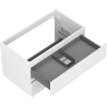 Mexen Orio meuble de salle de bain sous lavabo 80 cm, 2 tiroirs, blanc mat - 91A10-08047-2-BFF01