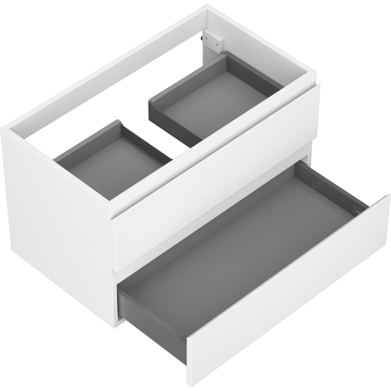 Mexen Orio meuble de salle de bain sous lavabo 80 cm, 2 tiroirs, blanc mat - 91A10-08047-2-BFF01
