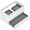 Mexen Orio meuble de salle de bain sous lavabo 80 cm, 2 tiroirs, blanc mat - 91A10-08047-2-BFF01