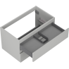 Mexen Orio armoire de salle de bain sous lavabo 80 cm, 2 tiroirs, gris mat - 91A10-08047-2-BFF62