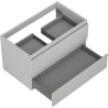 Mexen Orio armoire de salle de bain sous lavabo 80 cm, 2 tiroirs, gris mat - 91A10-08047-2-BFF62