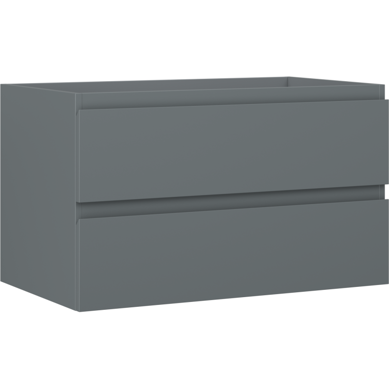 Mexen Orio meuble de salle de bain sous-lavabo 80 cm, 2 tiroirs, graphite mat - 91A10-08047-2-BFF66