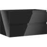 Mexen Orio meuble lavabo 80 cm, 2 tiroirs, noir brillant - 91A10-08047-2-BFF70