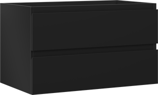 Mexen Orio meuble de salle de bain sous lavabo 80 cm, 2 tiroirs, noir mat - 91A10-08047-2-BFF71