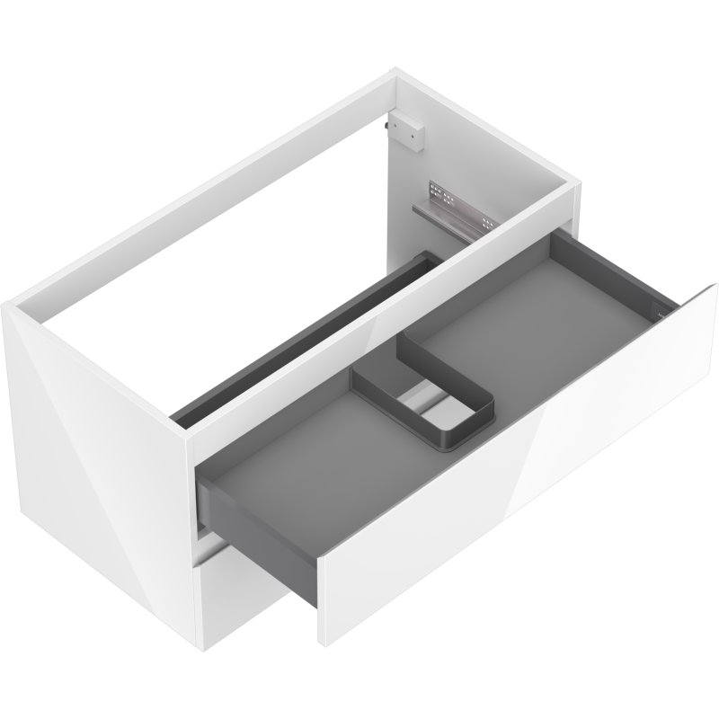 Mexen Orio meuble de salle de bain sous lavabo 90 cm, 2 tiroirs, blanc brillant - 91A10-09047-2-BFF00