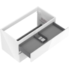 Mexen Orio meuble de salle de bain sous lavabo 90 cm, 2 tiroirs, blanc brillant - 91A10-09047-2-BFF00
