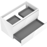 Mexen Orio meuble de salle de bain sous lavabo 90 cm, 2 tiroirs, blanc brillant - 91A10-09047-2-BFF00