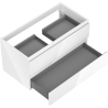 Mexen Orio meuble de salle de bains sous lavabo 90 cm, 2 tiroirs, blanc brillant - 91A10-09047-2-BFF00