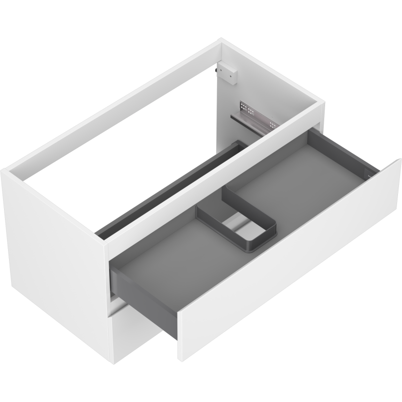 Mexen Orio armoire de salle de bain sous-lavabo 90 cm, 2 tiroirs, blanc mat - 91A10-09047-2-BFF01