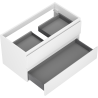 Mexen Orio armoire de salle de bain sous-lavabo 90 cm, 2 tiroirs, blanc mat - 91A10-09047-2-BFF01