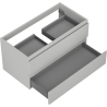Mexen Orio armoire de salle de bains sous le lavabo 90 cm, 2 tiroirs, gris mat - 91A10-09047-2-BFF62