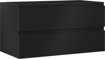 Mexen Orio meuble de salle de bain sous lavabo 90 cm, 2 tiroirs, noir mat - 91A10-09047-2-BFF71
