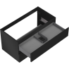 Mexen Orio meuble de salle de bain sous lavabo 90 cm, 2 tiroirs, noir mat - 91A10-09047-2-BFF71
