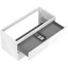 Mexen Orio meuble de salle de bain sous-lavabo 100 cm, 2 tiroirs, blanc brillant - 91A10-10047-2-BFF00